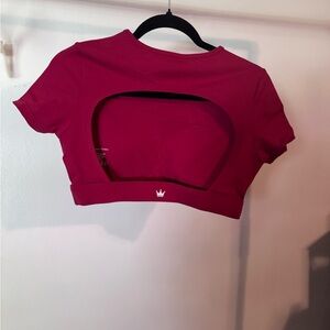 Women's Red Crop Top